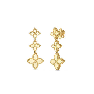 Roberto Coin Princess Flower Triple Drop Earrings - Roberto Coin product