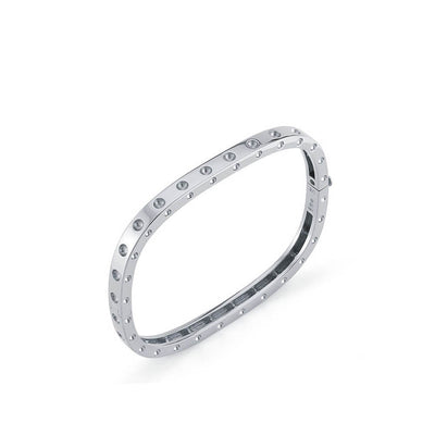 Roberto Coin Pois Moi White Gold Single Bangle Bracelet - Roberto Coin product