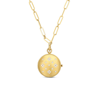 Roberto Coin Venetian Princess Diamond Locket Paperclip Link Necklace - Roberto Coin product