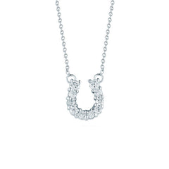 Roberto Coin White Gold Diamond Horseshoe Pendant