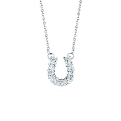 Roberto Coin White Gold Diamond Horseshoe Pendant - Roberto Coin product