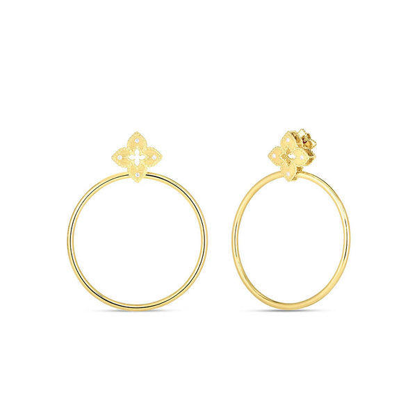 Roberto Coin Petite Venetian Princess Flower Hoops