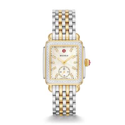 Michele Deco Mid Two-Tone Diamond Bezel Watch - Michele product