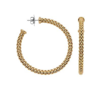 Fope Essentials Large Hoop Gold Earrings - Fope product