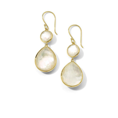 Ippolita Rock Candy Snowman Mother of Pearl Drop Gold Earrings - Ippolita product