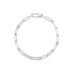 Roberto Coin Designer Gold Collection Paperclip Chain Bracelet