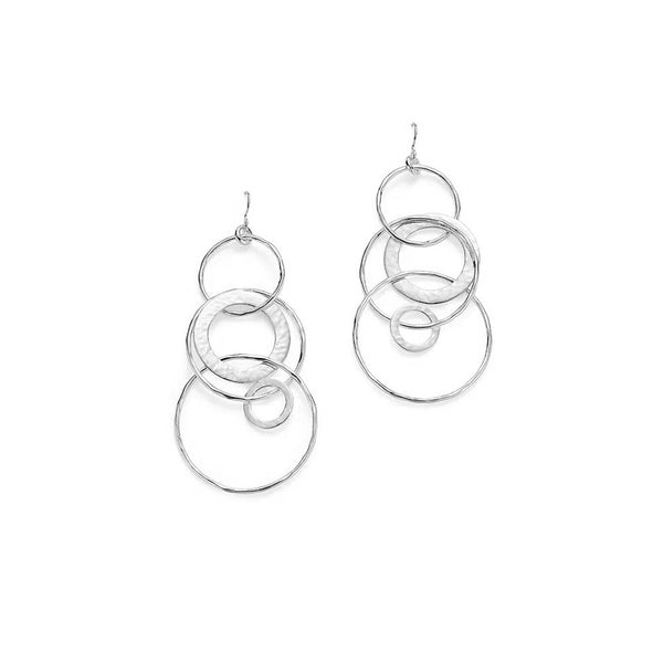 Ippolita Silver Classico Large Interlinked Hoop Drop Earrings