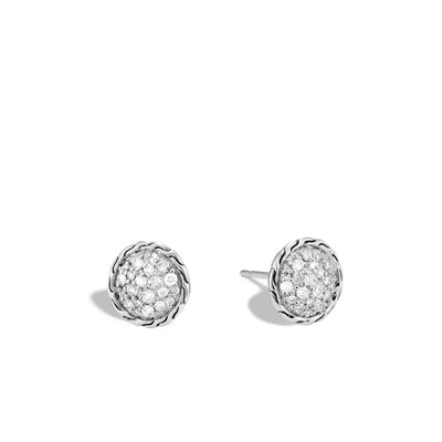 John Hardy Essentials Large Round Diamond Stud Earrings - John Hardy product