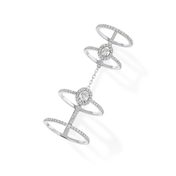 Messika Glam'Azone Double Pavé Diamond Ring in 18K Gold – J.R.DUNN