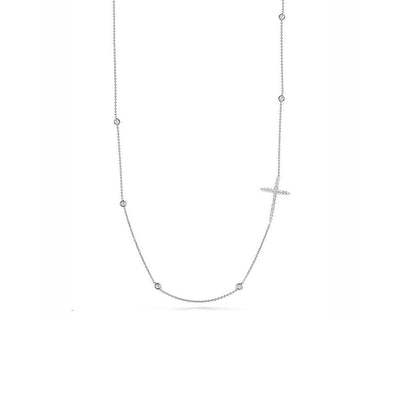 Roberto Coin White Gold Cross Station Necklace - Roberto Coin product