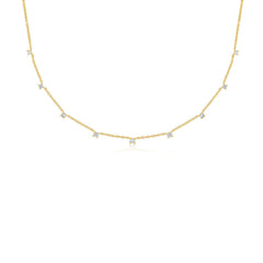 EF Collection 9 Diamond Station Necklace