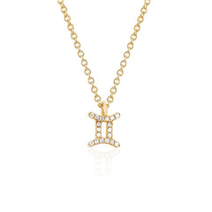 EF Collection Zodiac Gemini Necklace