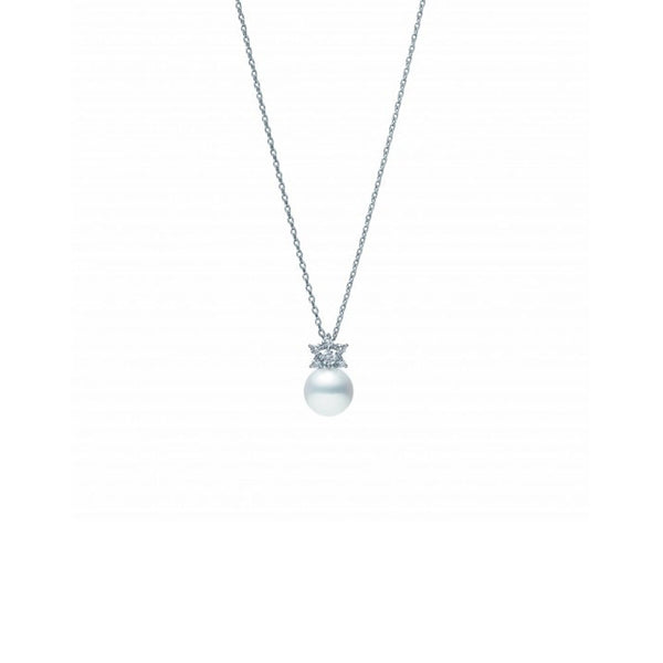 Mikimoto Pearl Diamond Star Necklace