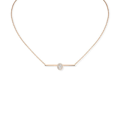 Messika Glam'Azone Diamond Oval Bar Necklace - Messika product