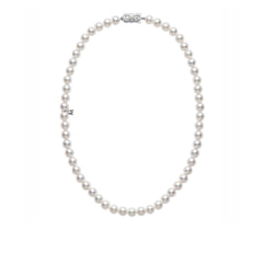 Mikimoto 7mm A Akoya Pearl Necklace – 18K Yellow Gold