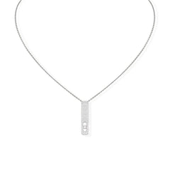 Messika My First Diamond Pavé Small Bar Necklace