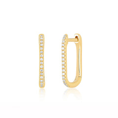 EF Collection Diamond Lola Hoop Earrings