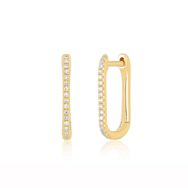 EF Collection Diamond Lola Hoop Earrings
