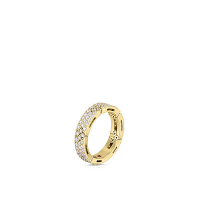 Roberto Coin Love In Verona Narrow Flower Pave Diamond Band Ring - Roberto Coin product