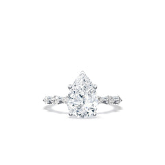Tacori Sculpted Crescent Pear Pavé Ring