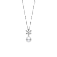 Mikimoto Classic Collection Akoya Pearl and Diamond Pendant