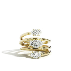Rahaminov 2 Carat GIA Oval Diamond Coil Ring