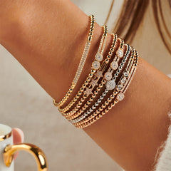 Hulchi Belluni Tresore Pave Diamond Stretch Bracelet
