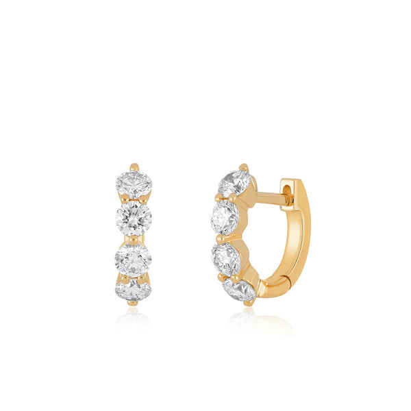 EF Collection Jumbo Diamond Huggies