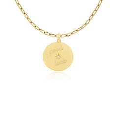 EF Collection Jumbo Diamond Good Luck Necklace