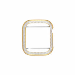 Michele Apple Watch Series 7-9 41mm Diamond Jacket in Yellow Gold
