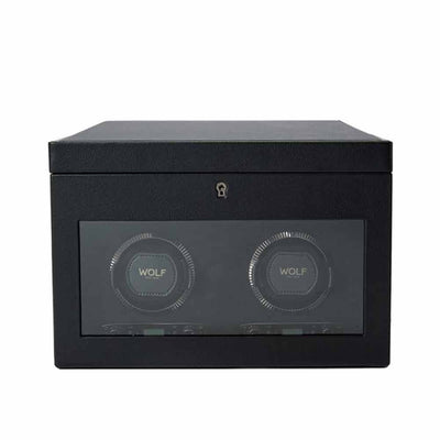 WOLF British Racing Double Watch Winder in Black - Wolf product