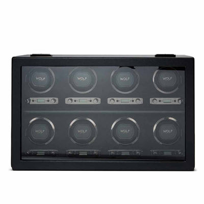 WOLF British Racing 8pc Watch Winder in Black - Wolf product