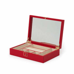 WOLF Palermo Medium Jewelry Box in Red