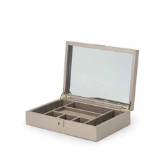 WOLF Palermo Medium Jewelry Box in Pewter