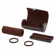 WOLF Blake Watch Roll in Brown