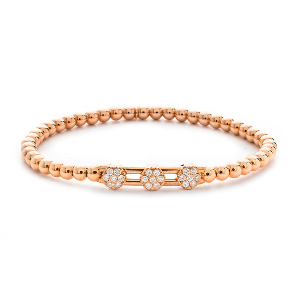 Hulchi Belluni Tresore 18K Stretch Diamond Bracelet