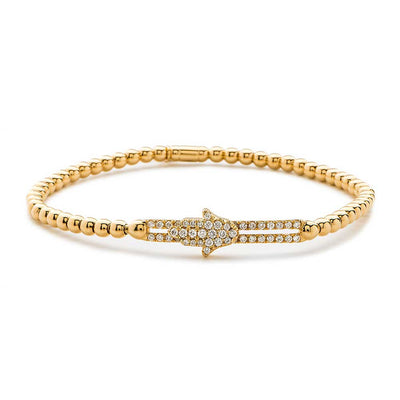 Hulchi Belluni Hamsa 18K Tresore Stretch Bracelet - Hulchi Belluni product