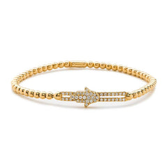 Hulchi Belluni Hamsa 18K Tresore Stretch Bracelet
