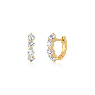 EF Collection Jumbo Diamond Huggies - EF Collection product