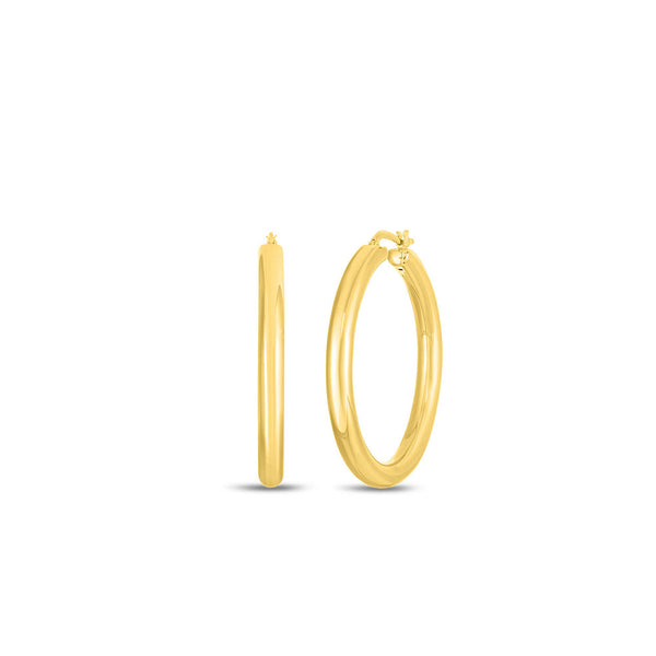 Roberto Coin Wide Hoop Earrings – 40mm