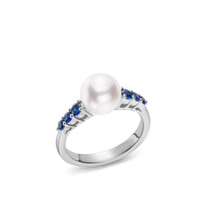 Mikimoto Pearl and Sapphire Ring - Mikimoto product
