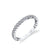 MARS Ever After Bezel Set Diamond Stackable Band Ring