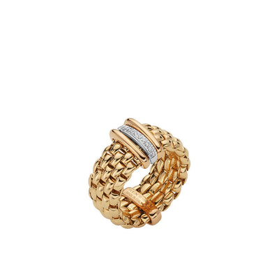 Fope Panorama Flex'it Yellow Gold Diamond Ring - Fope product