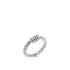 Fope Prima White Gold Dew Drop Diamond Rondel Station Ring