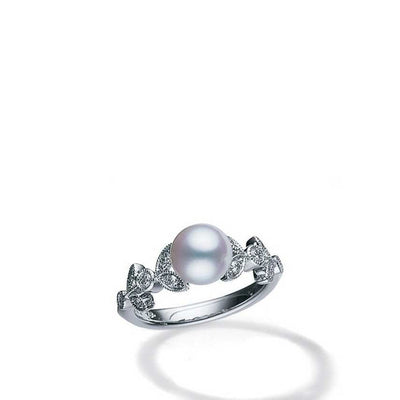 Mikimoto Vintage Akoya Pearl & Diamond Ring - Mikimoto product