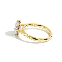 2 Carat Cushion Cut Diamond Compass Engagement Ring