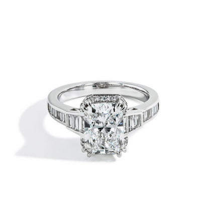 3.08 Carat Radiant Cut Lab Grown Diamond Engagement Ring - Private Label product