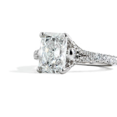 3 Carat Radiant Cut Three Stone Lab Grown Diamond Engagement Ring