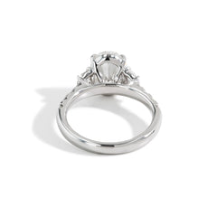 2.87 Carat Oval Cut Lab Grown Diamond Engagement Ring