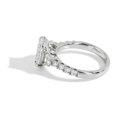 2.87 Carat Oval Cut Lab Grown Diamond Engagement Ring